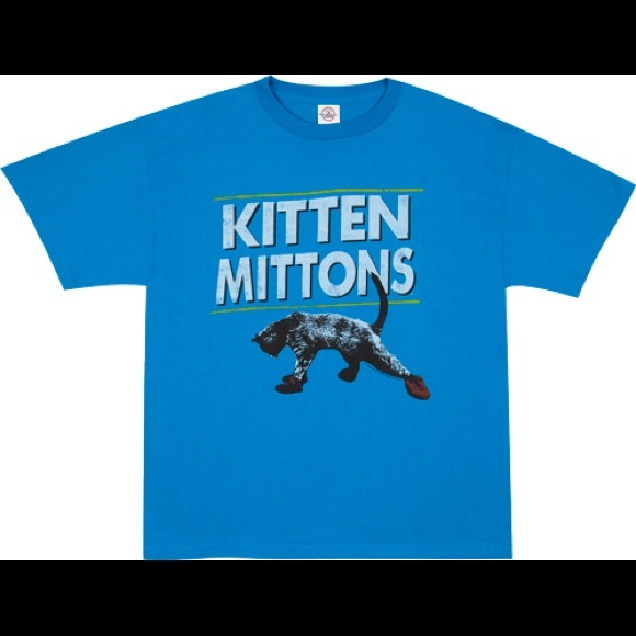 Blue Kitten Mittons Always Sunny Cat T Shirt XS - Picture 3 of 4